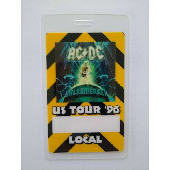 AC/DC BallBreaker Backstage Pass Original 1996 Hard Rock Music Laminated US Tour - Picture 3 of 4